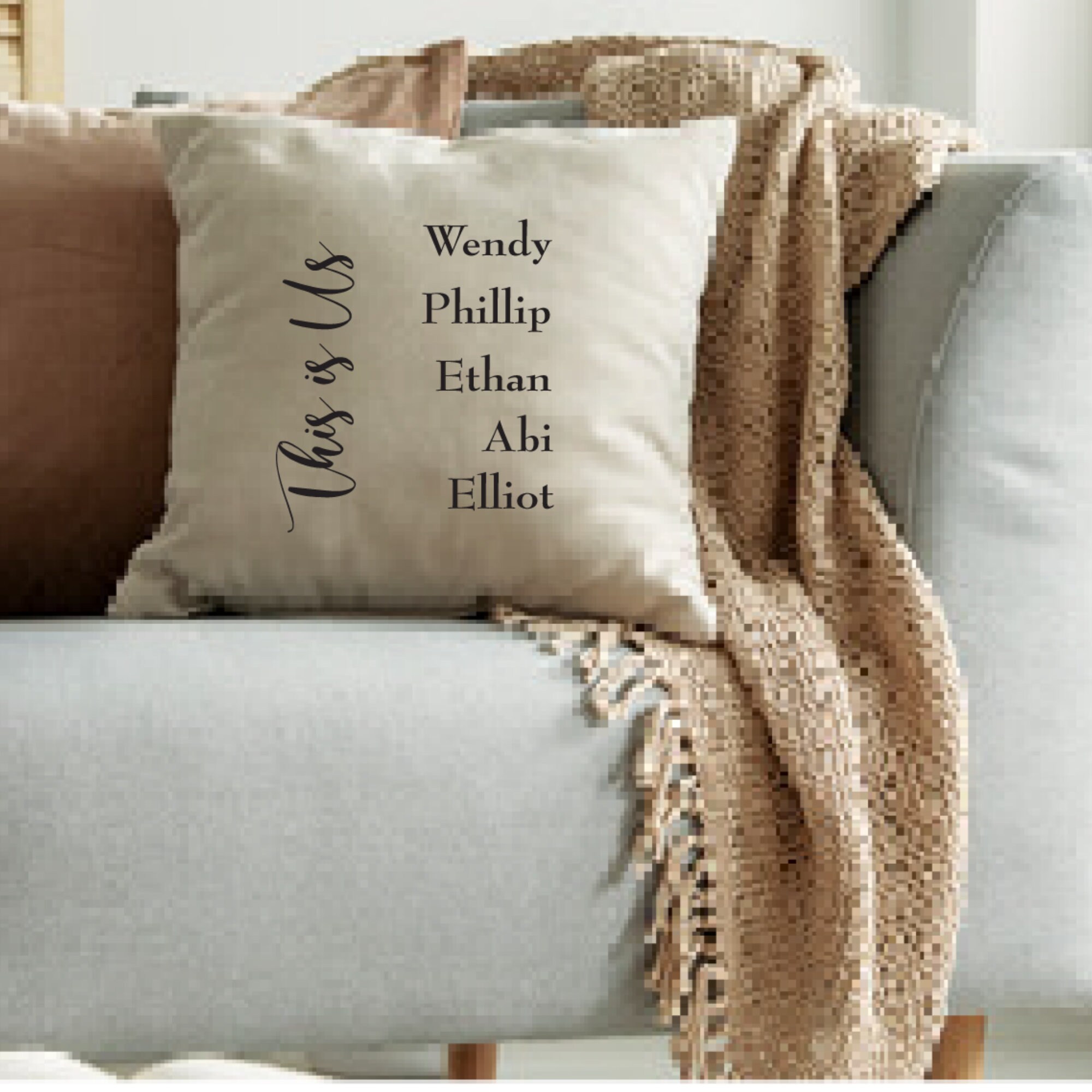 Personalized Family Pillow Cover Etsy.de