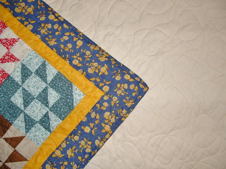 Unique Handmade Patchwork Heirloom Bed Quilt Treasure Chest Etsy