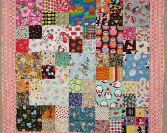 Unique Handmade Patchwork Heirloom I-Spy Quilt - Girls (541)