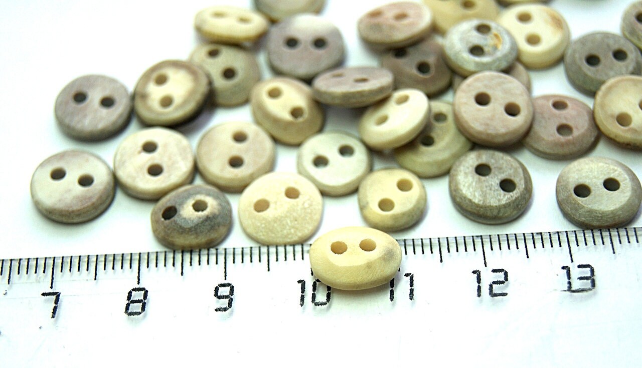 5 PCS Original Buttons From a Deer Horn Deer Antler Buttons Etsy