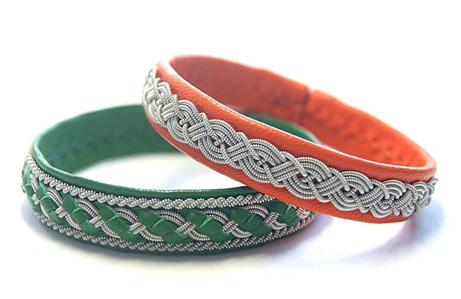 Sami Viking Lapland bracelet Women and Men leather cuff Etsy