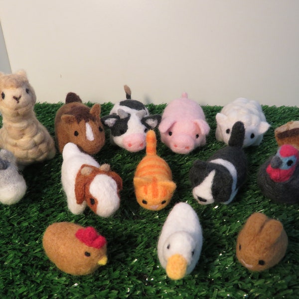 Felted Wool Animal - Etsy