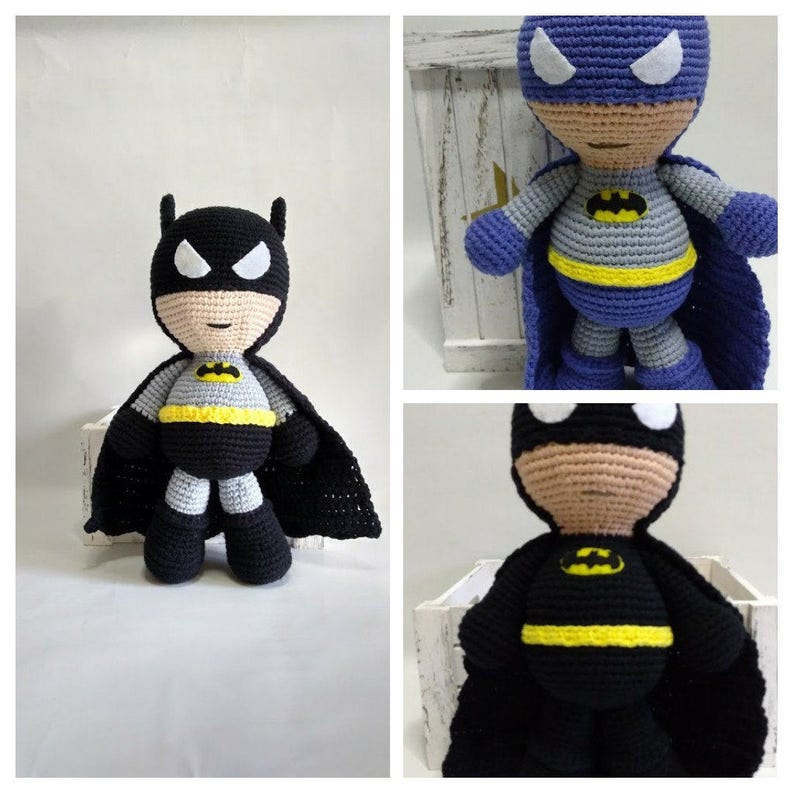Batman amigurumi doll Dc Comics | Etsy