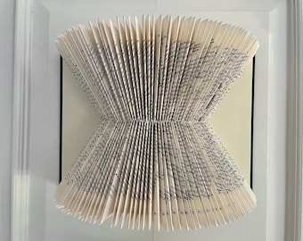 Folded Book Wall Art / Gallery Book / Book Fold / Bookfold Wall Art / Book Sculpture / Folded Book / 3D Book Art / Recycled Book