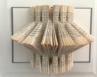 Folded Book Wall Art / Gallery Book / Book Fold / Bookfold Wall Art / Book Sculpture / Folded Book / 3D Book Art / Recycled Book