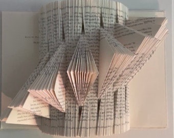 Folded Book Wall Art / Gallery Book / Book Fold / Bookfold Wall Art / Book Sculpture / Folded Book / 3D Book Art / Recycled Book