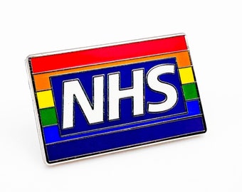 NHS Rainbow Charity Emaille Pin Abzeichen | Danke NHS | LBGQT Stolz | Spende