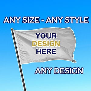 Custom Printed & Personalised Flags / Banners | Any Size | Any Design | Any Colour | Garden Yard Decoration | Sports Promotion Marketing
