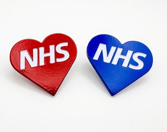 NHS Liebe Herz Emaille Pin Abzeichen | Danke NHS Abzeichen | Liebe | Krankenschwestern Ärzte