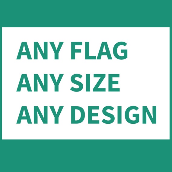 Custom Personalised Flag Banner MANY SIZES! 2ftx3ft, 5ftx3ft, 6ftx4ft + More!