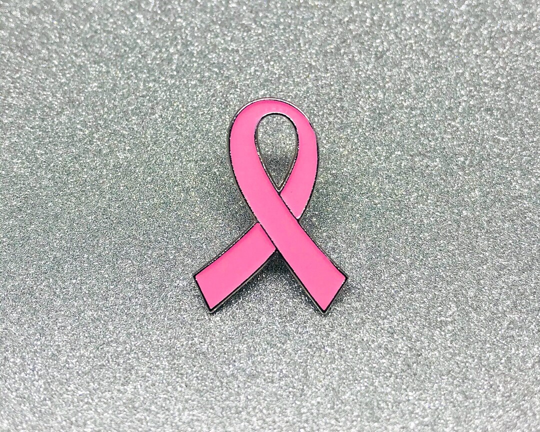 Breast Cancer Awareness Pink Ribbon Charity Enamel Pin Badge Lapel ...