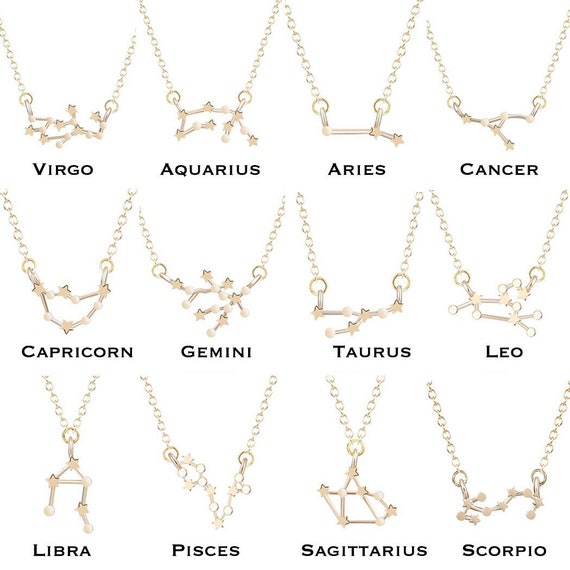 star sign constellation necklace