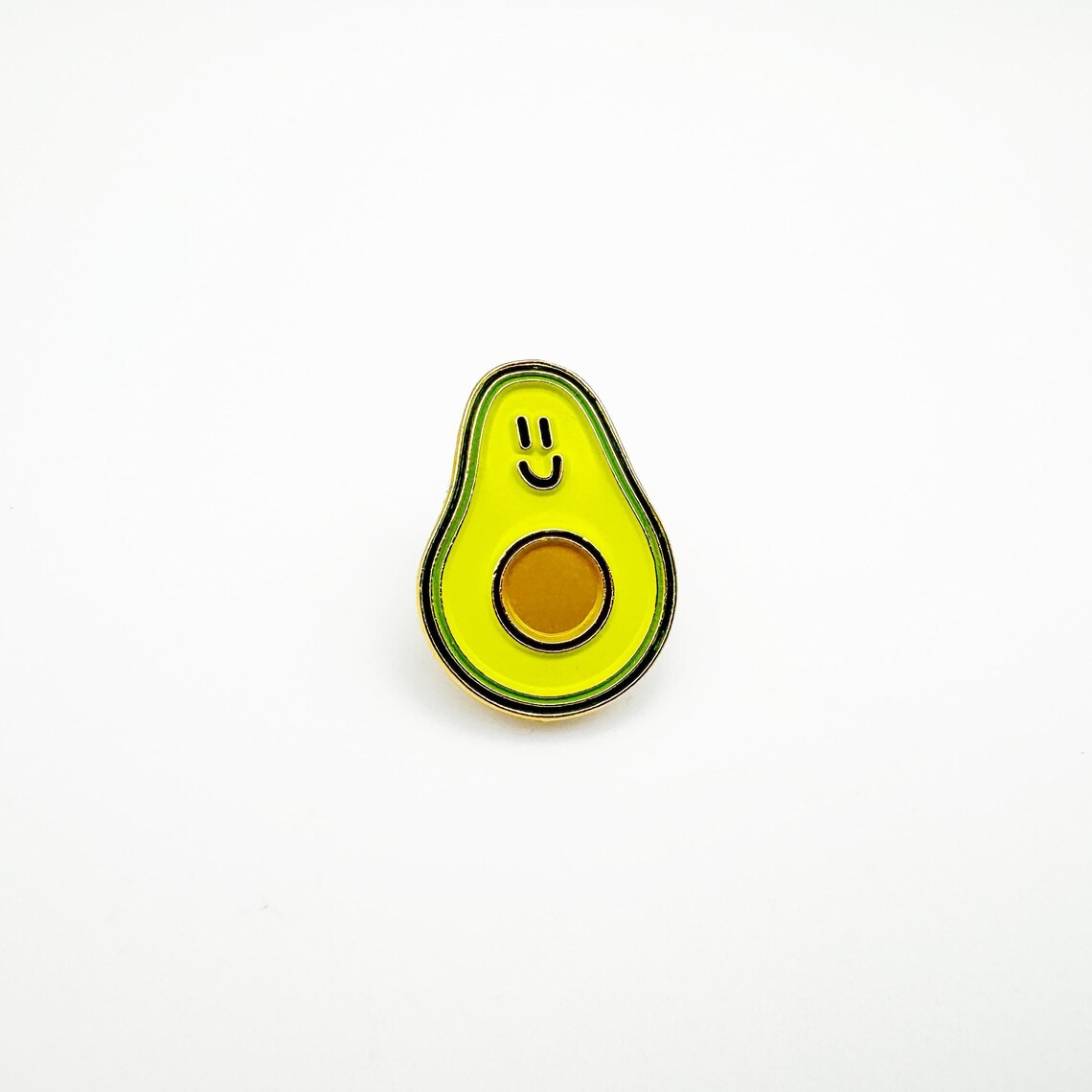 Smiling Avocado Enamel Pin Badge | Vegan Vegetarian | Gift - Etsy