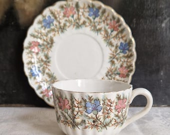 サルグミンヌBUFFON sarreguemines buffon フランス RESERVED Antike Suppenteller Buffon Sarreguemines Shabby 19