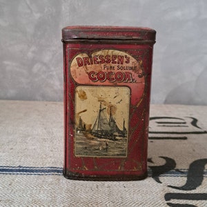 Antike Cacao Dose Driessen Shabby vintage