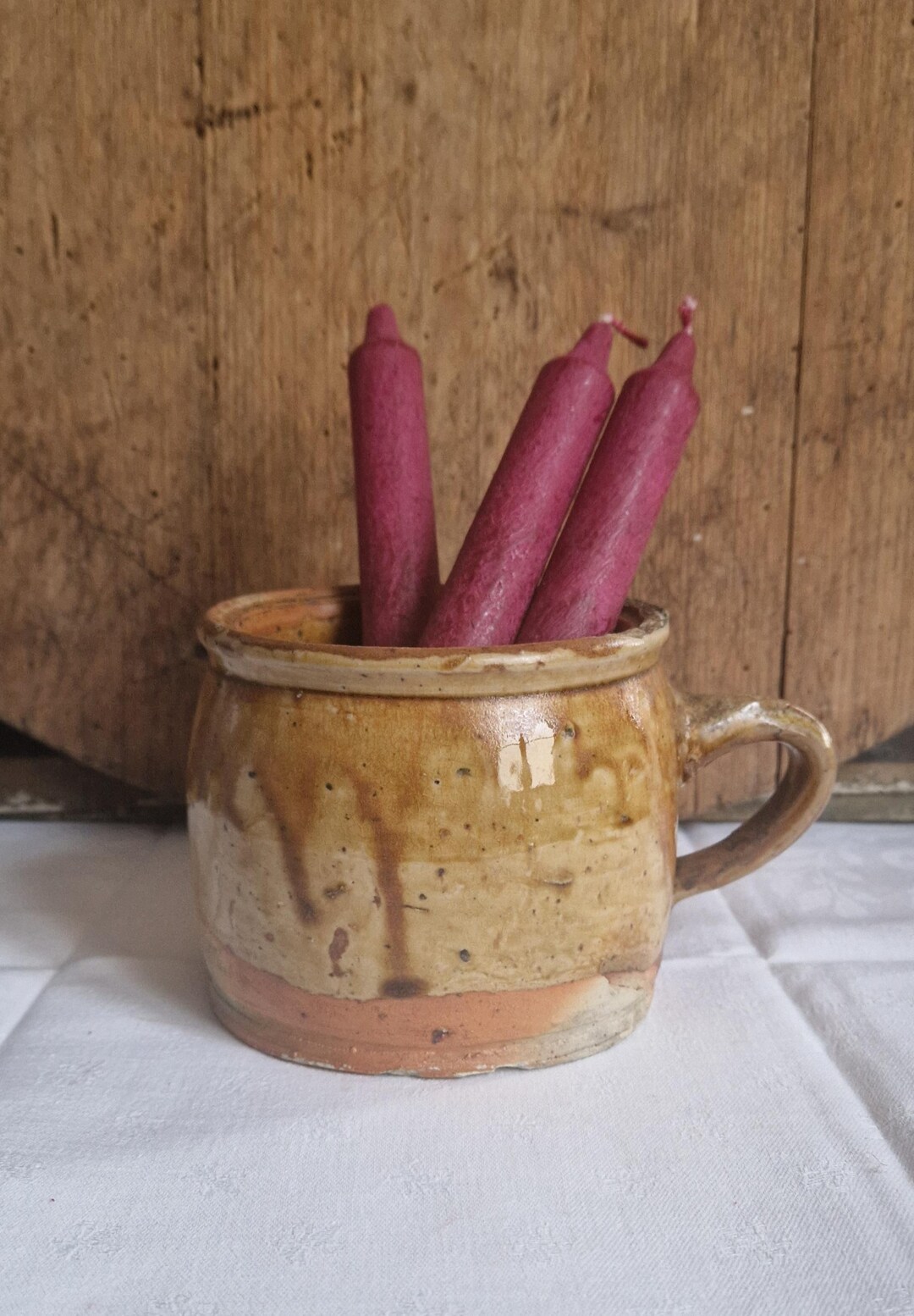 Antique Confit Milk Pot Container, Stoneware, French Vintage Decor - Etsy
