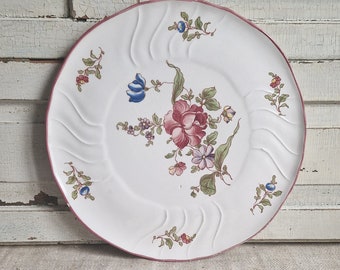 French cake plate with flowers Shabby vintage