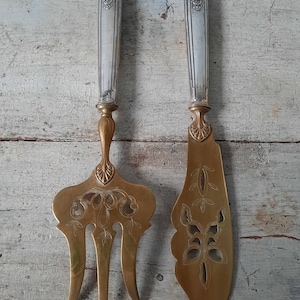 Antique Serving Cutlery Cutlery Art deco Silver 800 Shabby vintage patina Template Cutlery cottage farmhouse brocante Country House Decoration