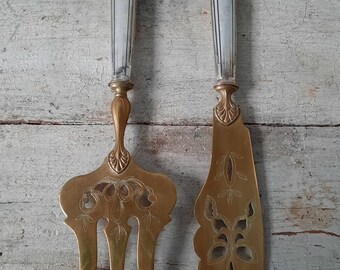 Antique Serving Cutlery Cutlery Art deco Silver 800 Shabby vintage patina Template Cutlery cottage farmhouse brocante Country House Decoration