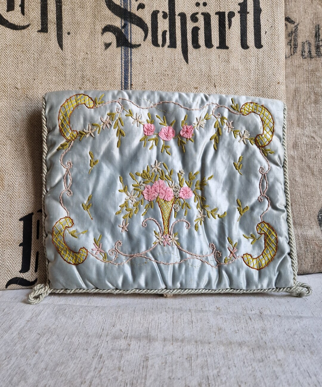 フランスアンティーク 刺繍 シルク ケース 【公式通販】