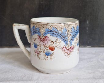 Antike Tasse Sarreguemines für Espresso Shabby french vintage decor