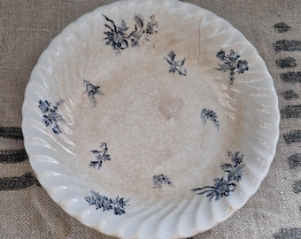 サルグミンヌBUFFON sarreguemines buffon フランス RESERVED Antike Suppenteller Buffon Sarreguemines Shabby 19