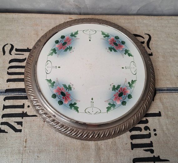 Antike Kuchenplatte Teller Jugendstil Shabby vintage Tortenplatte