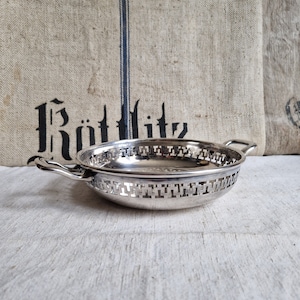 Bowl serving bowl Wiskemann Brussel vintage Shabby Brevet antique silver plated