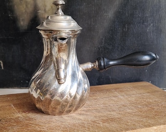 Chocolatera antigua Chocolatiere EPNS Shabby vintage decoración francesa vintage