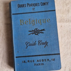 Guía Conty Belgique Bélgica alrededor de 1900 mapas de ciudades antiguas