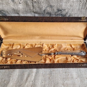 Cake shovel scoop Louis XVI silver plated antique shabby vintage