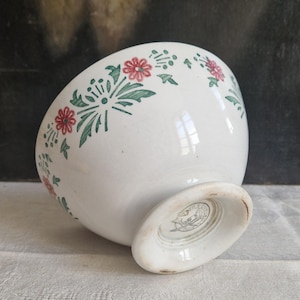 Antique Bol Bowl Moulin des Loups & Hamage Shabby vintage from France