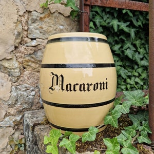 Antique storage tin storage container Macaroni France Shabby vintage