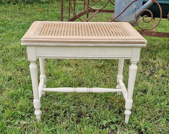 Stool Louis XVI seating made of wood Shabby vintage antique from France