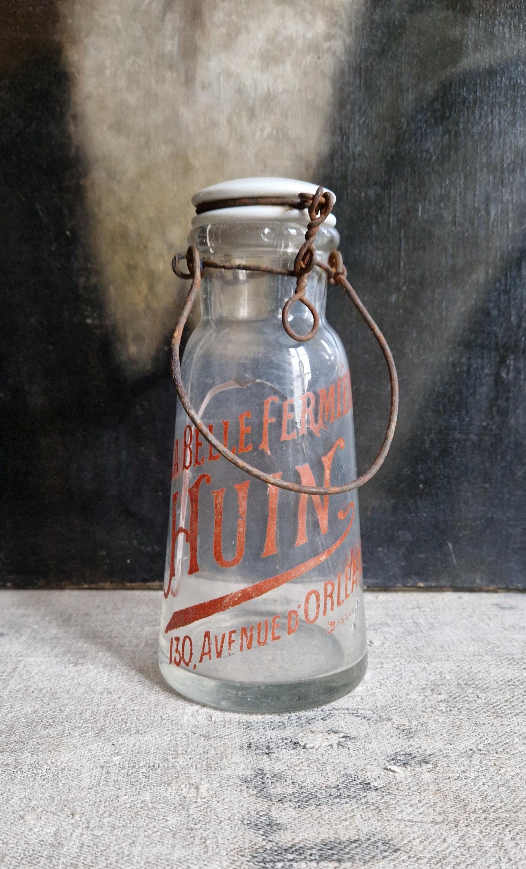 Antique French France Milk Bottle - Etsy