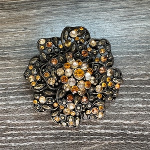 Vintage Rhinestone Crystal Brooch