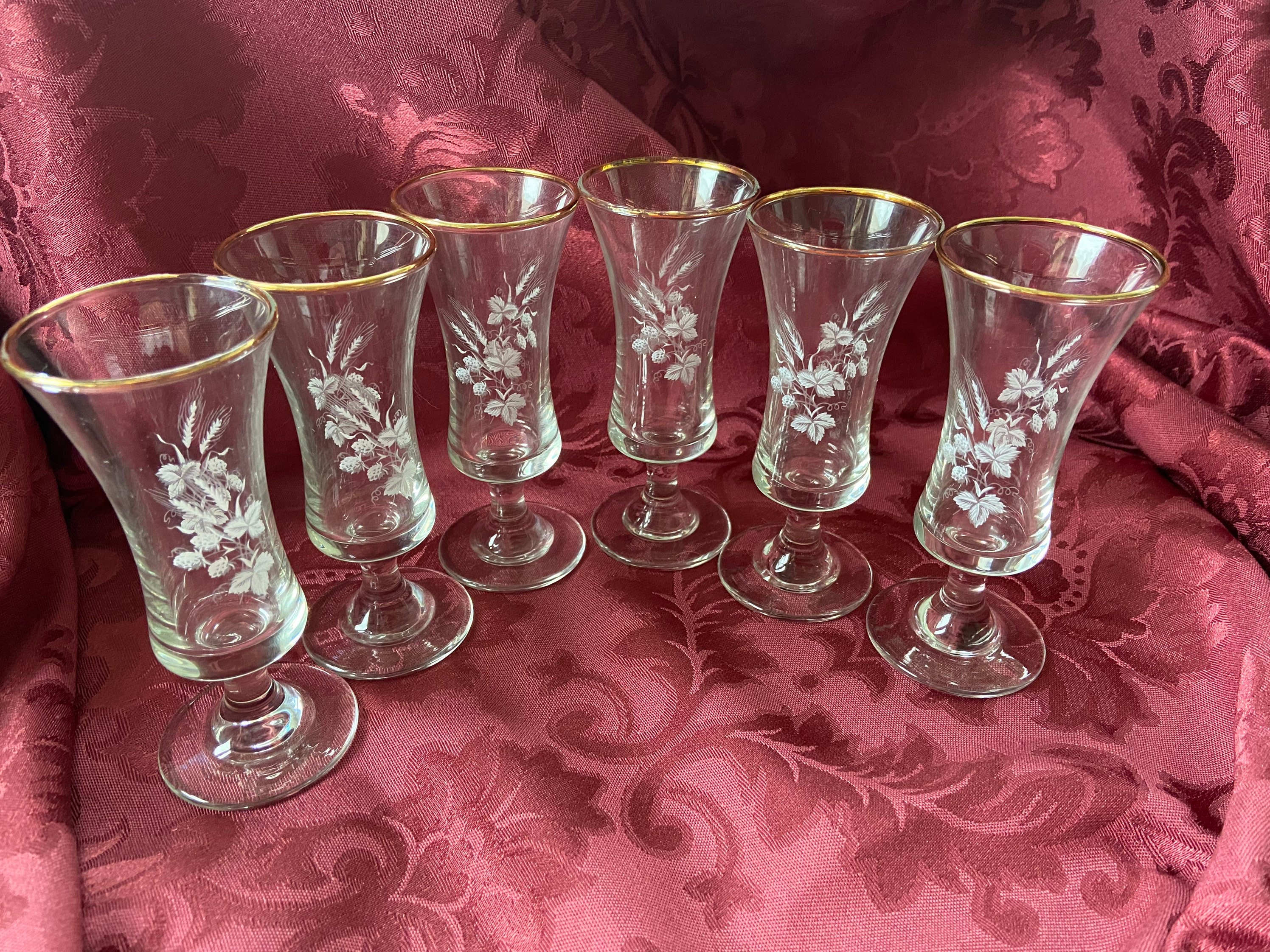 Charming Sherry Glasses x 6 Etsy