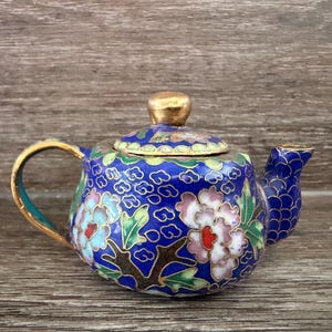 Rare Vintage Cloisonné Teapot