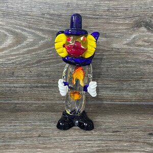 Superbe clown de verre de Murano