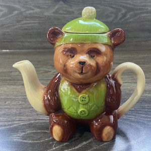 Rare Novelty Teddy Bear Teapot - Tony Woods Studio