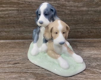 Collectable Nao by Lladro Porcelain Puppies Ornament - 