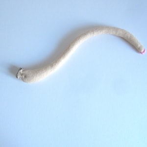 Clip on Mouse Tail Made of Fawn Coloured Felt Suitable for Children and Adults