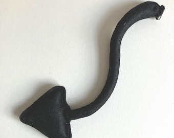 Felt Devil Tail Clip-on: Handmade Warlock Costume Prop