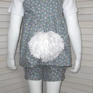 Clip-on Rabbit Pompom Tail Made of Pure White Wool Suitable for Children and Adults