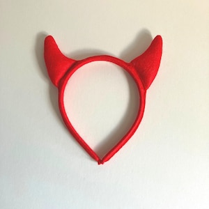 Devil Horned Hairband Made of Felt Suitable for Children and Adults