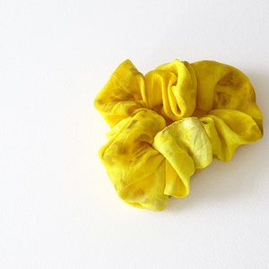 Naturally Dyed Silk Hair Scrunchie image 1