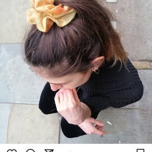 Naturally Dyed Silk Hair Scrunchie image 9