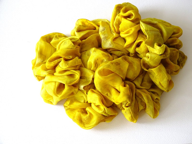 Naturally Dyed Silk Hair Scrunchie image 8