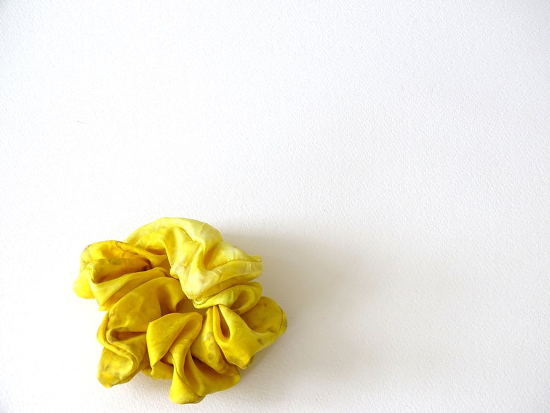 Naturally Dyed Silk Hair Scrunchie image 4