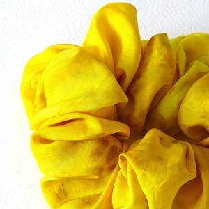Naturally Dyed Silk Hair Scrunchie image 3